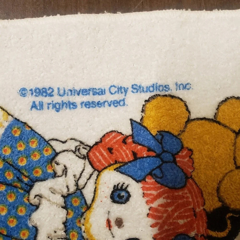3 Vintage Washcloths - Woody Woodpecker, Smurf, E.T. Made in USA 100% Cotton